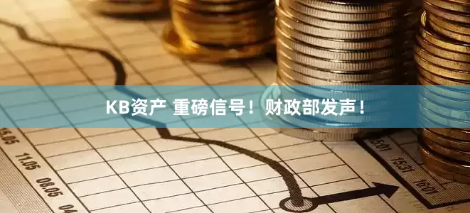 KB资产 重磅信号！财政部发声！